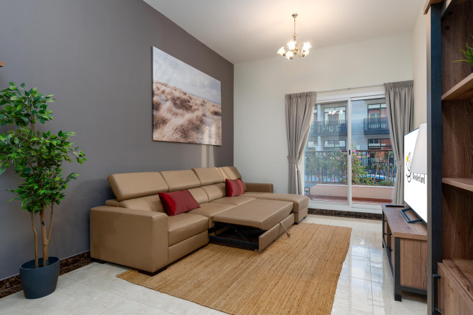 One-Bedroom Apartment with King & Queen Bed